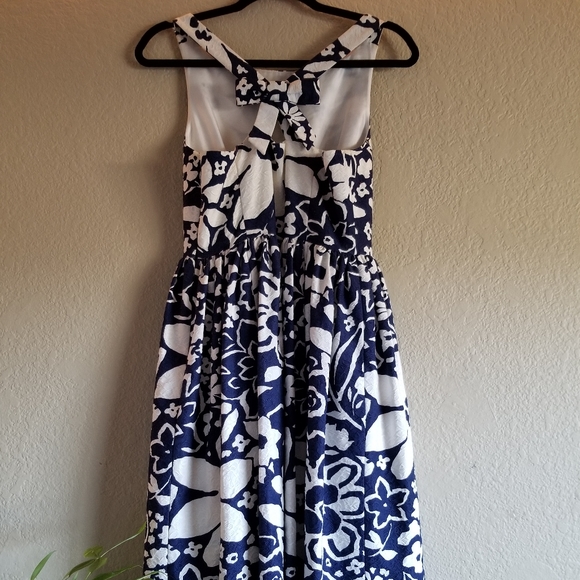 Kate Spade New York Tanner Blue White Dress Size S USA 4 - Picture 3 of 8
